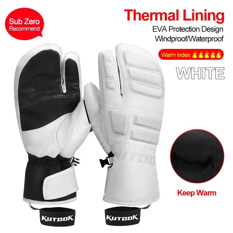 Unisex Winter Skihandschuhe Thermofutter Winddicht Wasserdicht
