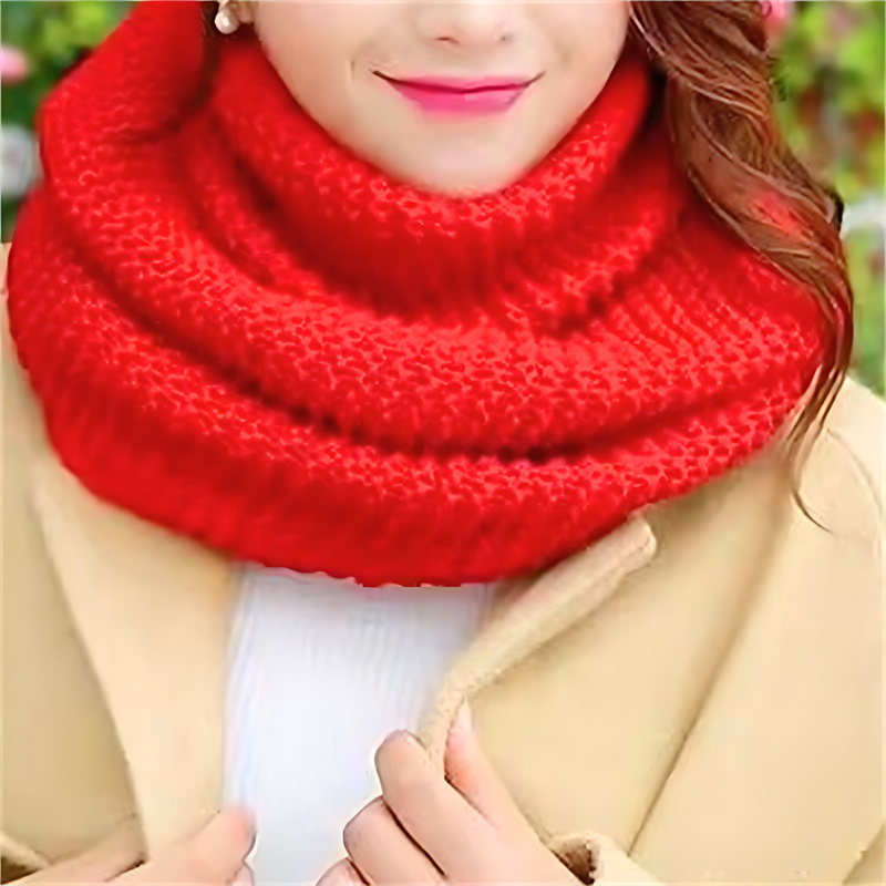 Gestrickter Loop-Schal Rundschal für Damen in verschiedenen Farben