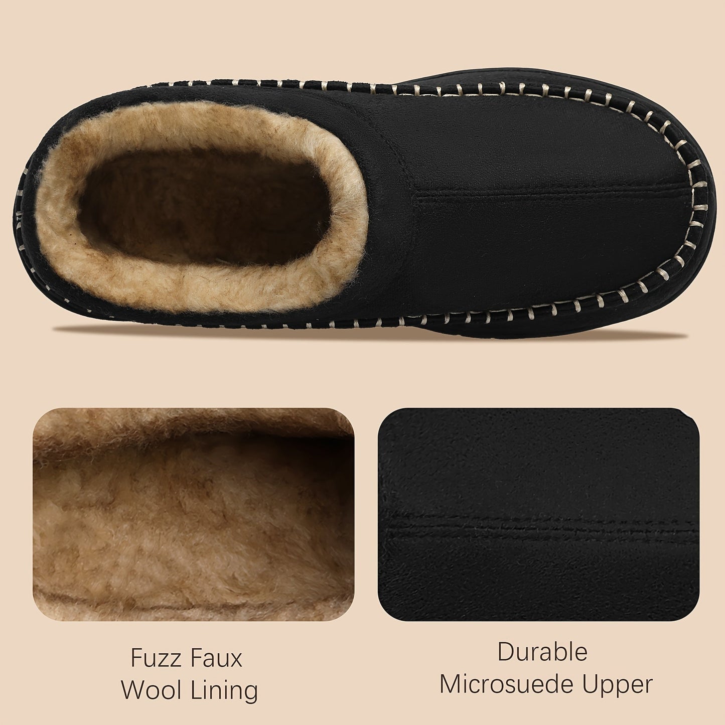 Herren Hausschuhe Slipper gefüttert warm bequem Mules