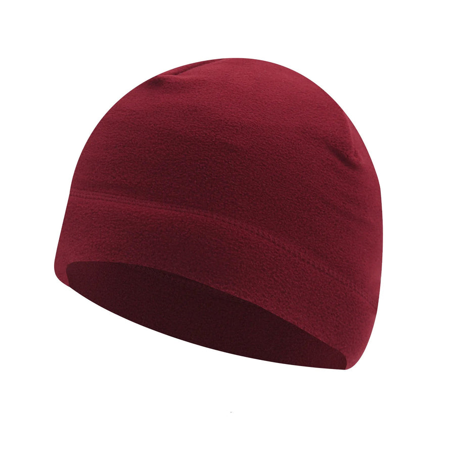 Fleece Beanie Mütze Unisex Warme Wintermütze Schwarz