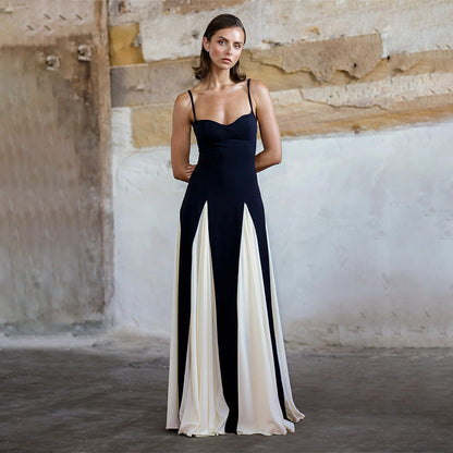 Katy – Damenkleid mit Farbkontrast