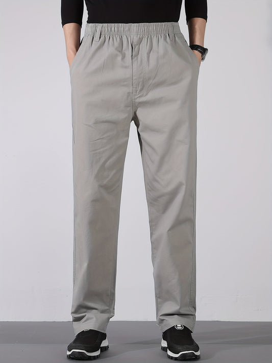 Herren Gerade Schnitt Freizeithose – Bequeme Alltags- und Businesshose