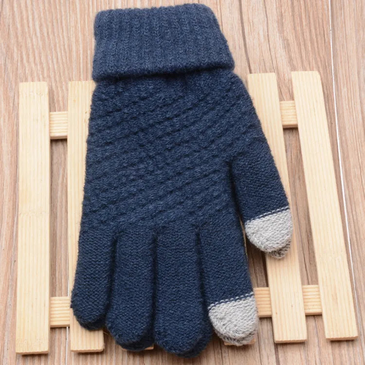Unisex Strickhandschuhe mit Touchscreen-Funktion