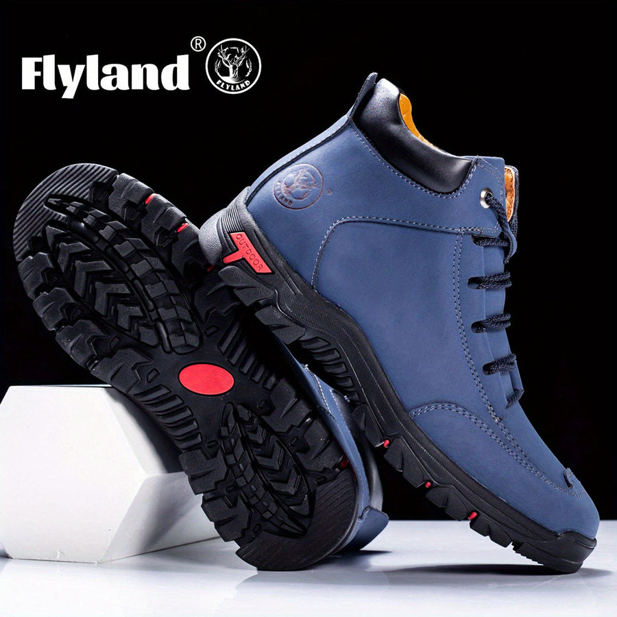 Herren Outdoor Stiefel mit Schnürung – Wanderstiefel mit Profilsohle in verschiedenen Farben