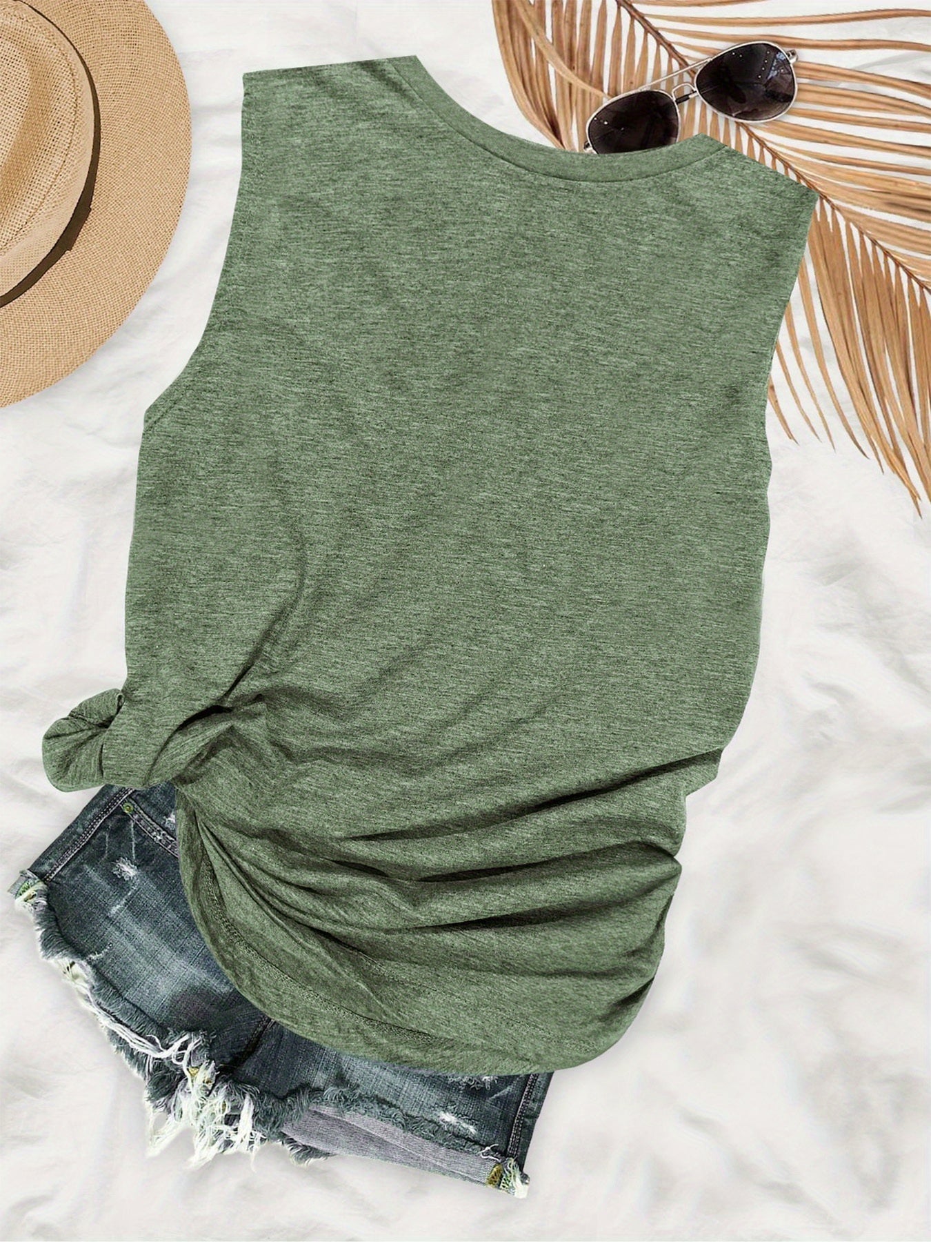 Damen Freizeit Tanktop mit Blumenmuster – Perfekt für den Sommer und lässige Outfits