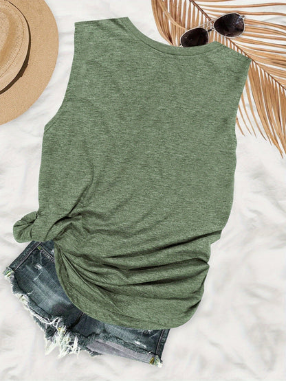 Damen Freizeit Tanktop mit Blumenmuster – Perfekt für den Sommer und lässige Outfits