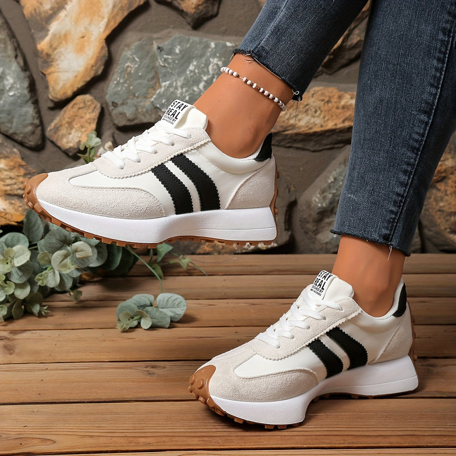 Damen Retro Sneaker im Casual-Stil für Alltag und Freizeit