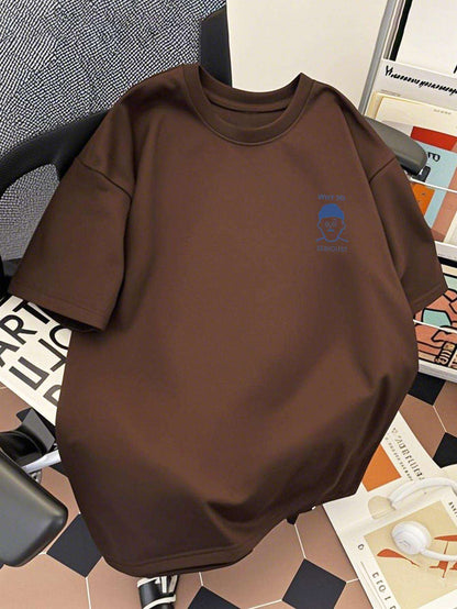 Herren T-Shirt mit Print – Lockeres Streetwear mit „Why So Serious?“-Design