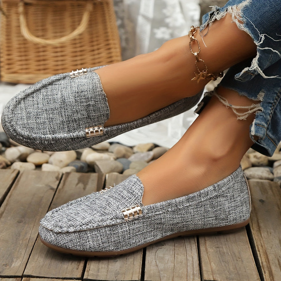 Damen Mokassins Loafer Slip-On Schuhe – Bequemer Freizeitstil für Alltag & Büro
