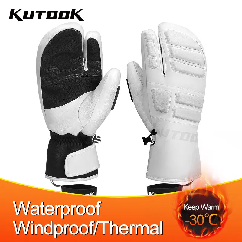 Unisex Winter Skihandschuhe Thermofutter Winddicht Wasserdicht