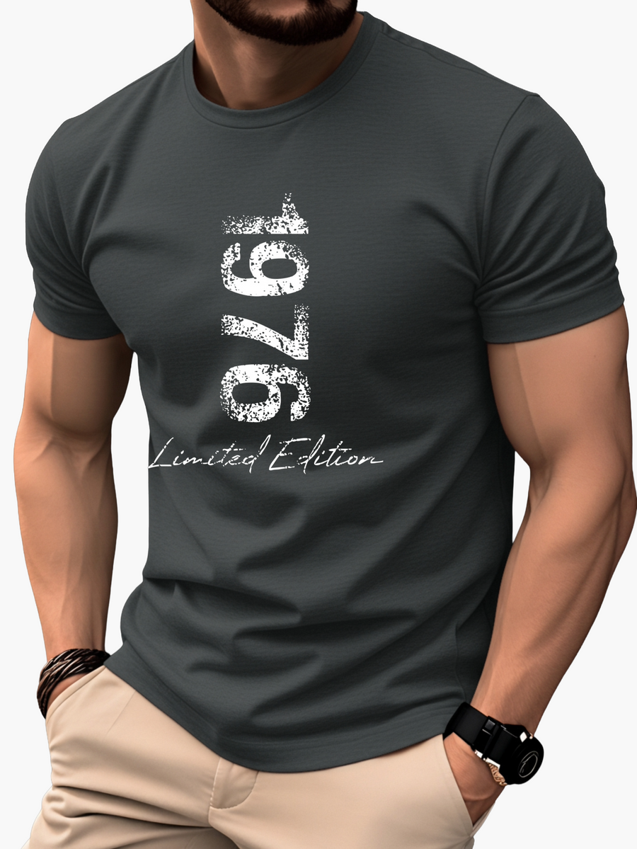 Herren T-Shirt 1976 Limited Edition Vintage Stil – Perfekt für Jubiläen und besondere Anlässe