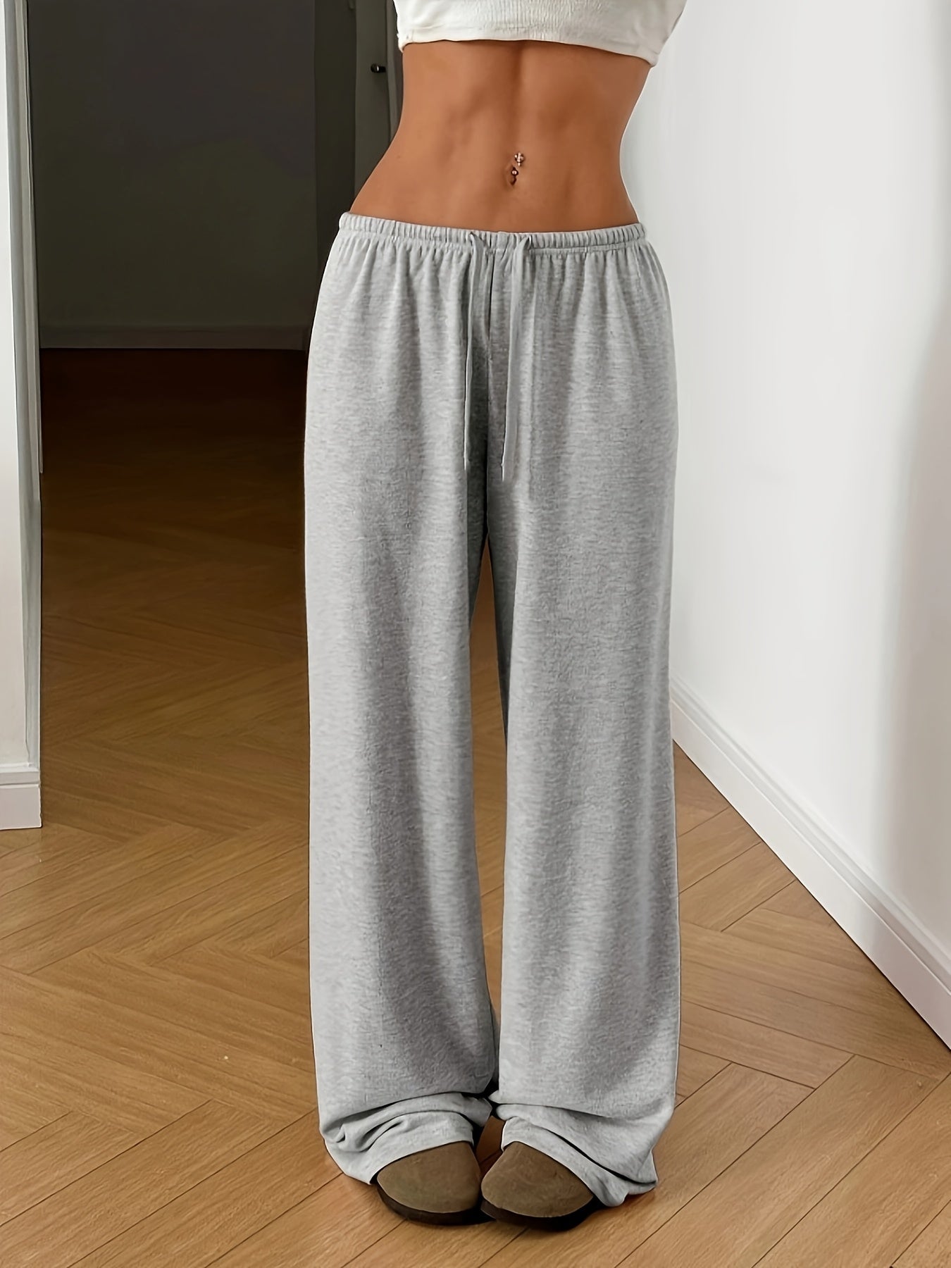 Damen Weite Loungehose mit Elastikbund – Entspannter Freizeitstil