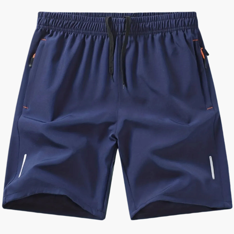 Herren Sportshorts Fitness Laufshorts mit Reißverschlusstaschen – Bequeme Trainingsshorts