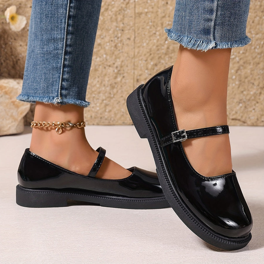 Damen Mary Jane Schuhe im Preppy-Stil – Bequeme Ballerinas für Alltag & Freizeit