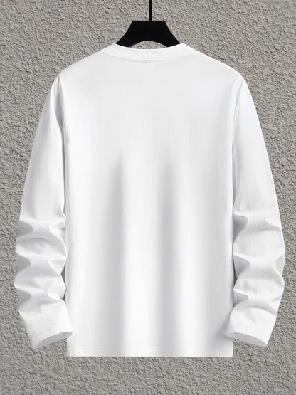 Langarmshirt mit Rundhalsausschnitt und Berg-Motiv