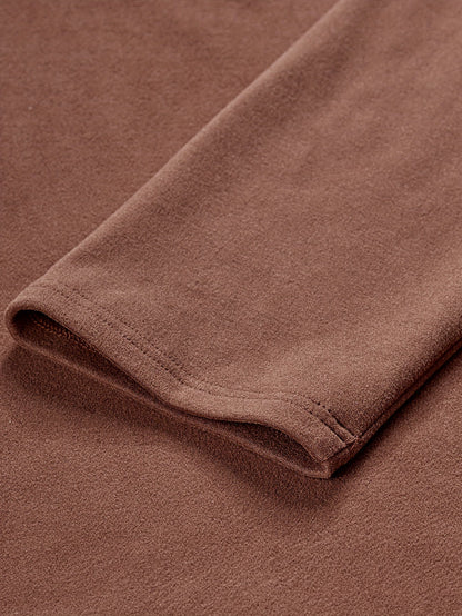 Herren Halb-Reißverschluss Pullover Braun Blau mit Muster