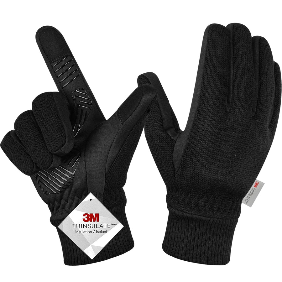 Unisex Winterhandschuhe mit 3M Thinsulate Isolation und Touchscreen-Funktion, Anti-Rutsch-Design