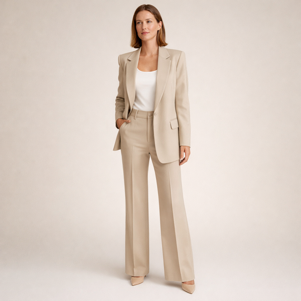 Damen Business Anzug Set: Blazer und Hose in verschiedenen Farben