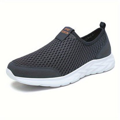 Herren Mesh-Slip-On Sportschuhe für Freizeit und Training – Atmungsaktive Sneaker