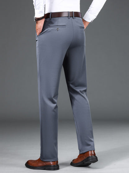 Herren Business-Hose mit warmem Futter – Schwarz, Dunkelblau, Grau