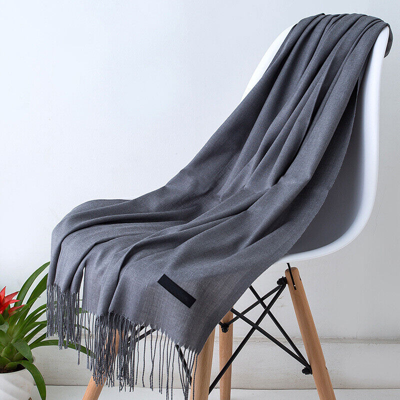 Unisex Weicher Schal mit Fransen – Mehrfarbig
