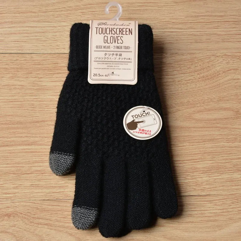 Unisex Strickhandschuhe mit Touchscreen-Funktion