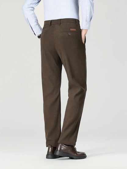 Herren Cordhose Regular Fit – klassische Freizeithose mit feinem Cordmuster