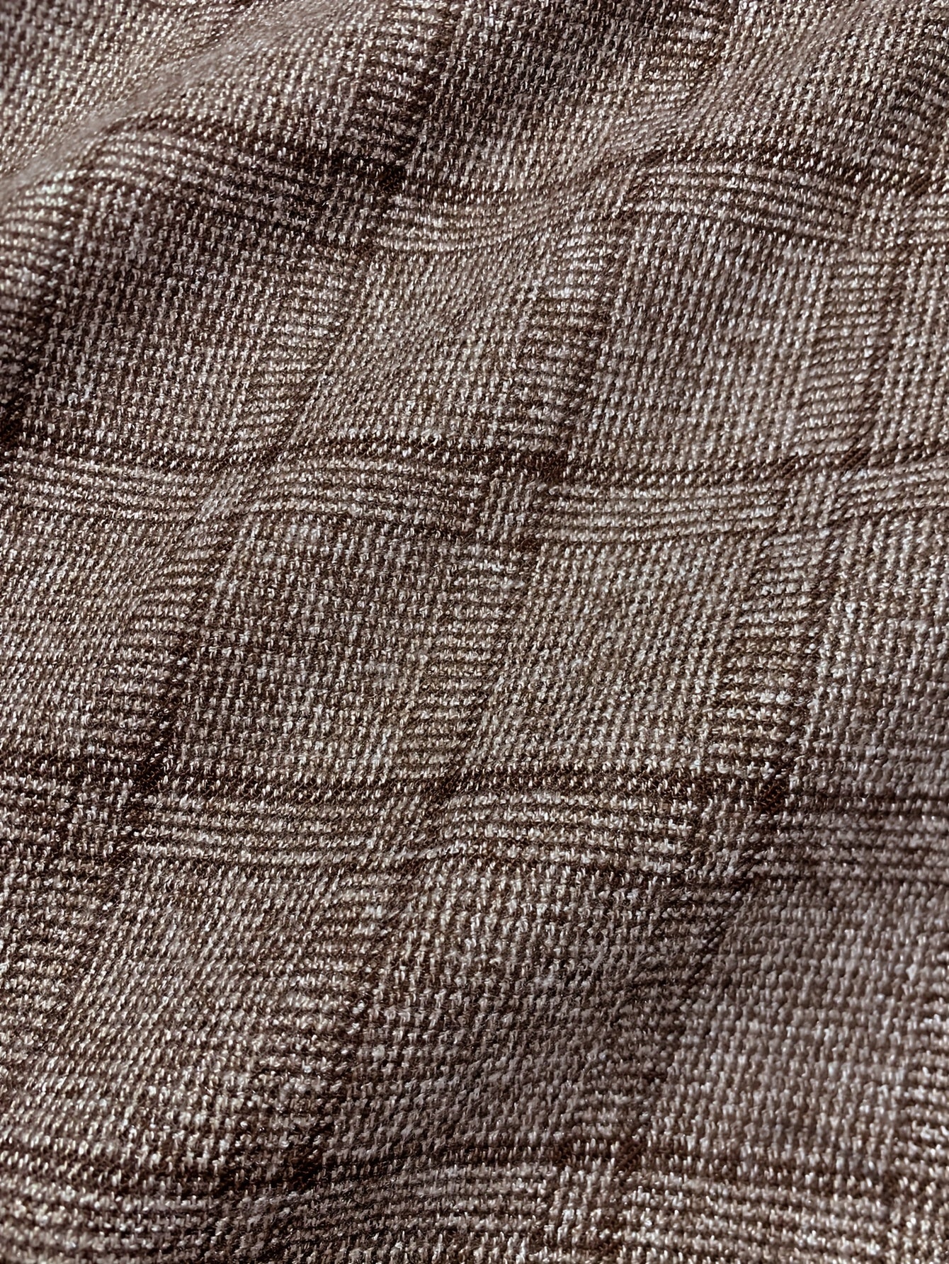 Herren Hose im Hahnentritt-Muster, locker geschnitten, mit Bundfalten
