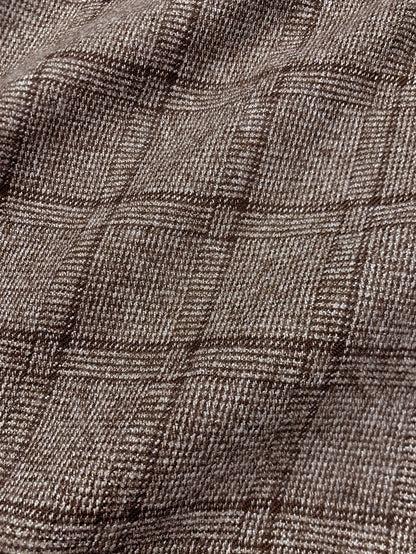Herren Hose im Hahnentritt-Muster, locker geschnitten, mit Bundfalten