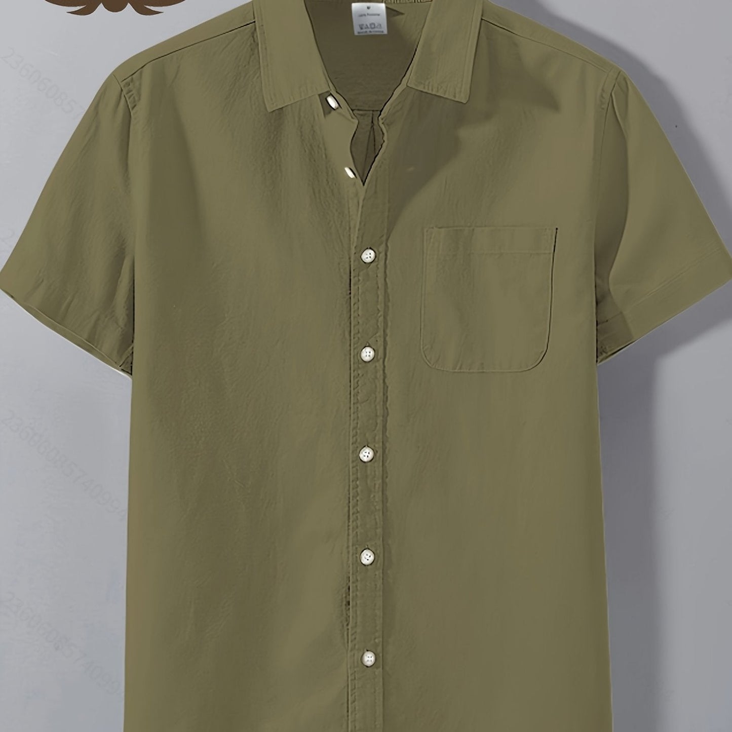 Herren Kurzarm Freizeithemd mit Brusttasche – Klassisches Button-Down Design für Büro und Alltag