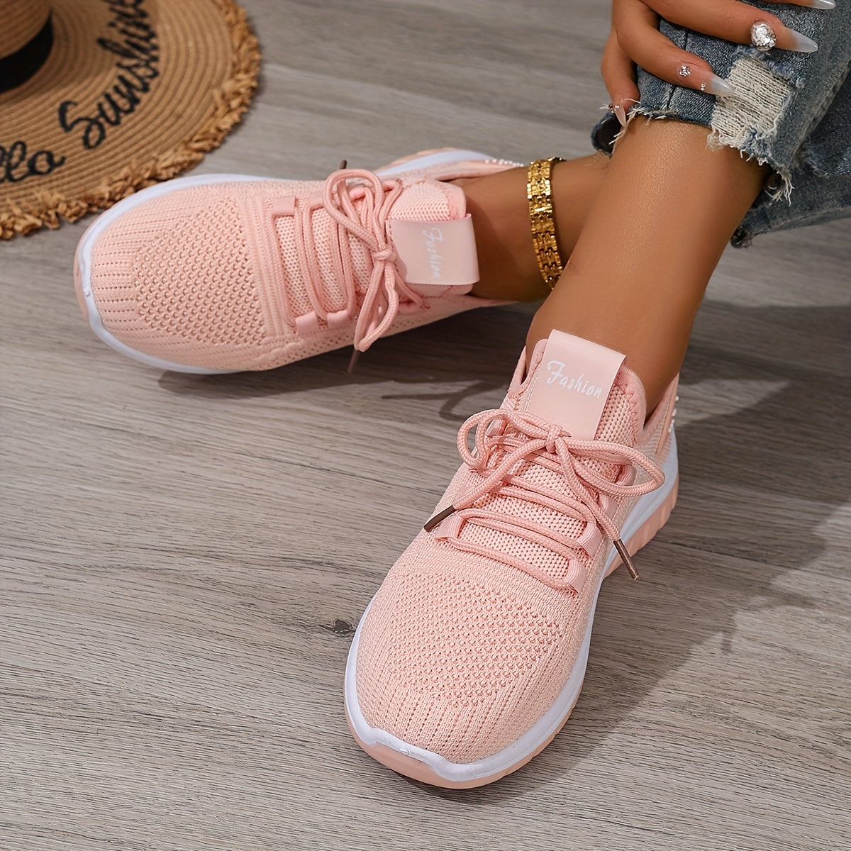 Damen Sneaker Freizeit leichte Sportschuhe für Alltag und Fitness