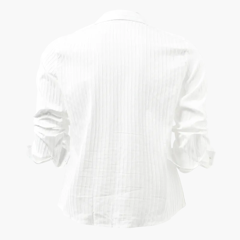 Herren Modernes Streifenhemd mit Reverskragen und Langarm – Elegantes Freizeit- & Party-Outfit