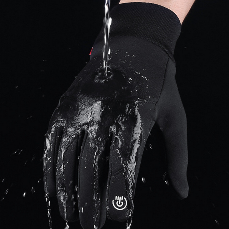 Unisex Winter Touchscreen Handschuhe Rutschfest Winddicht Sport Thermo Schwarz Grau