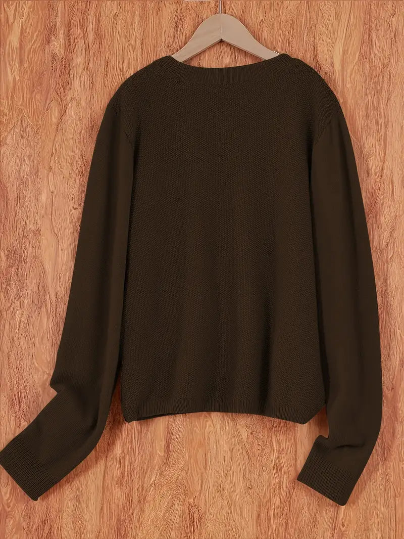 Dames gebreid vest met knoopsluiting en zakken in verschillende kleuren