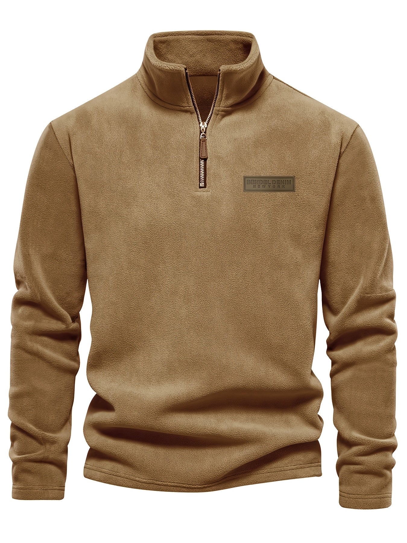 Herren Quarter-Zip Pullover – Moderner Freizeitstil mit Stehkragen und dezentem Logo