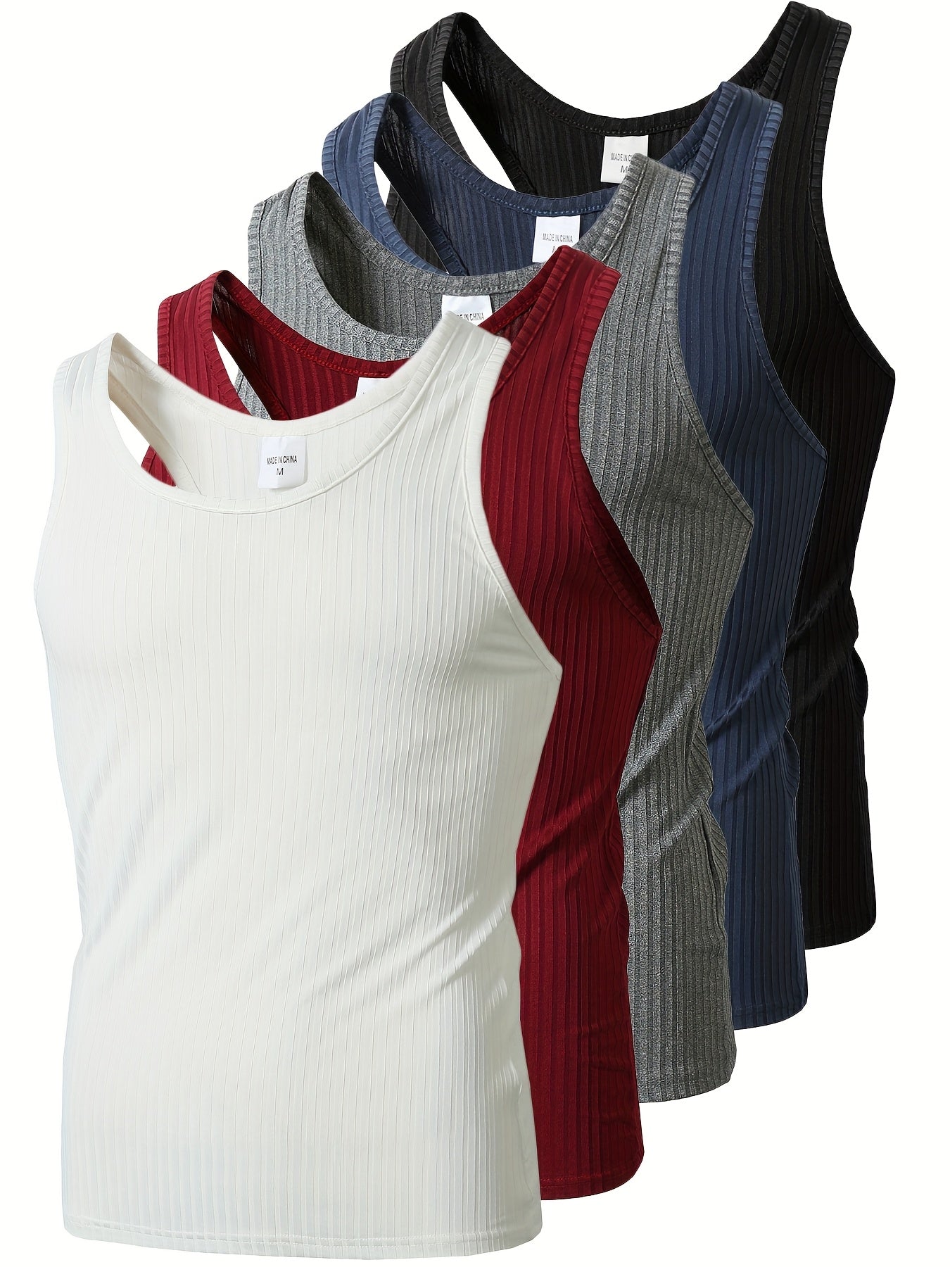 Herren Tanktop Set – Sportlicher Ripp-Look, Vielseitig für Alltag & Fitness
