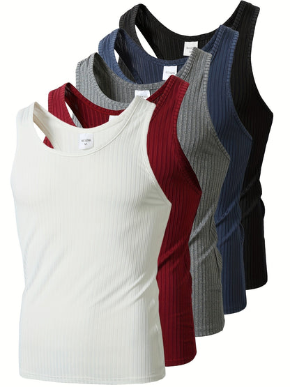 Herren Tanktop Set – Sportlicher Ripp-Look, Vielseitig für Alltag & Fitness
