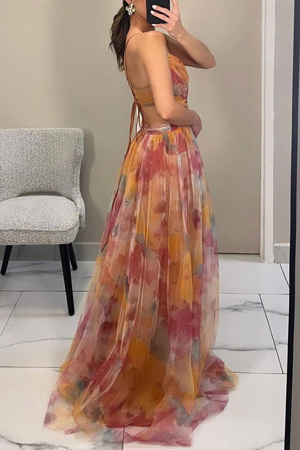 Damen Abendkleid Maxi Elegantes Sommerkleid für besondere Anlässe