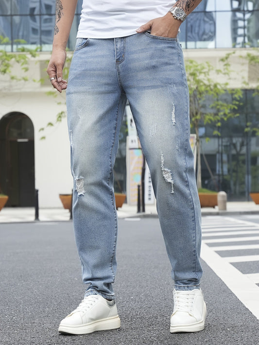 Herren Jeans im Distressed Streetstyle Look – Lässige Freizeitjeans