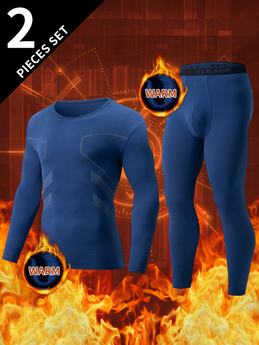 Thermo Unterwäsche Set Herren Langarmshirt & Hose 2-teilig