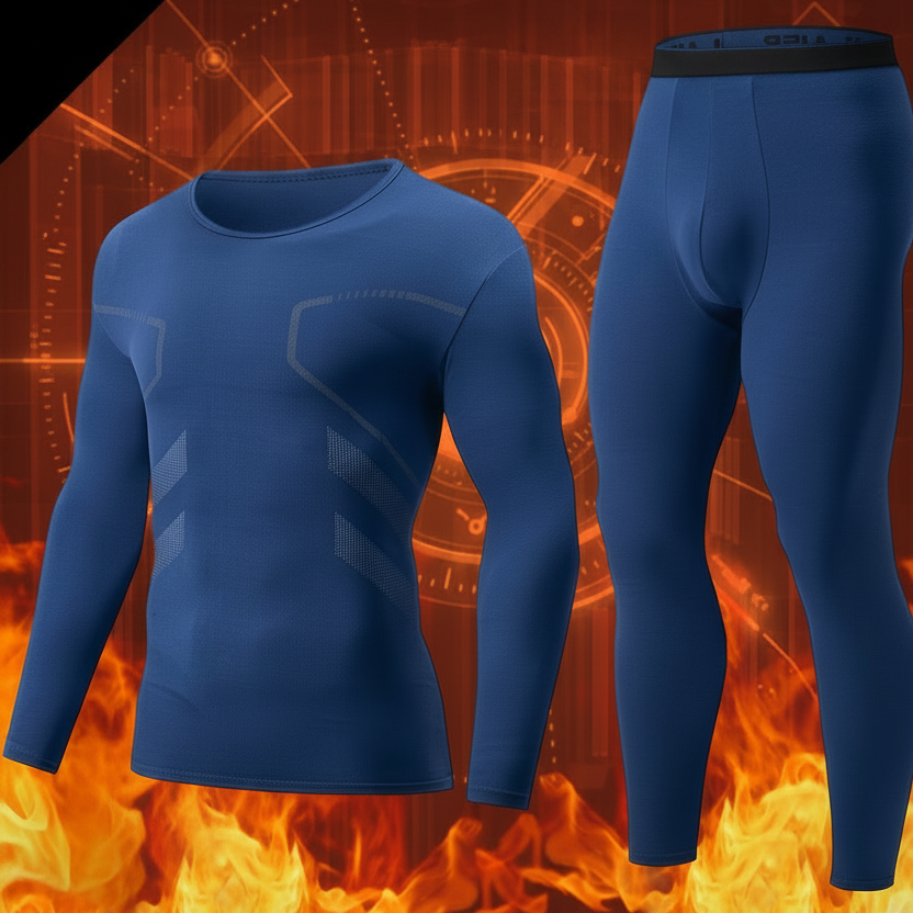 Thermo Unterwäsche Set Herren Langarmshirt & Hose 2-teilig