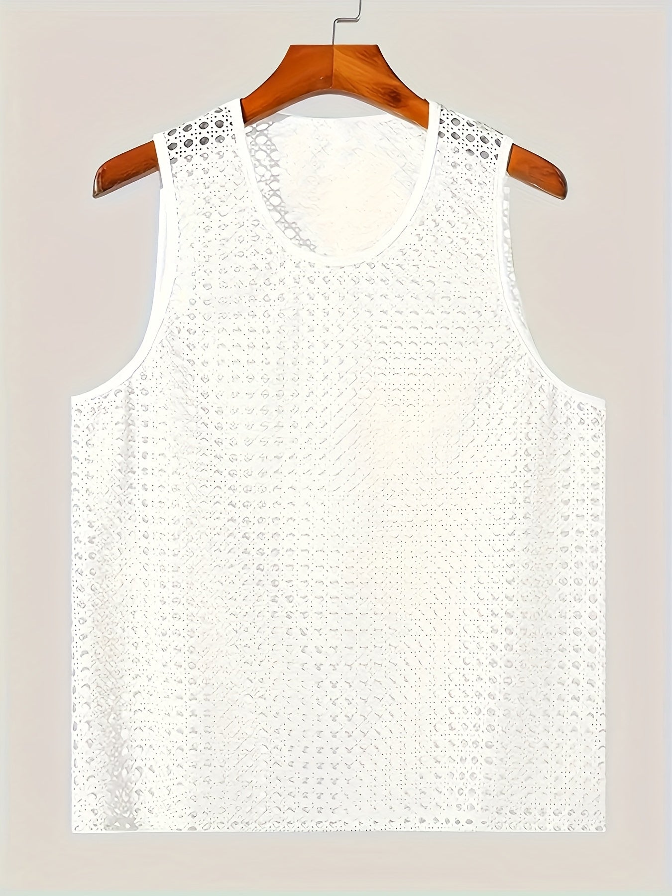 Herren Netz-Strick Tanktop für modernen Sommer-Look