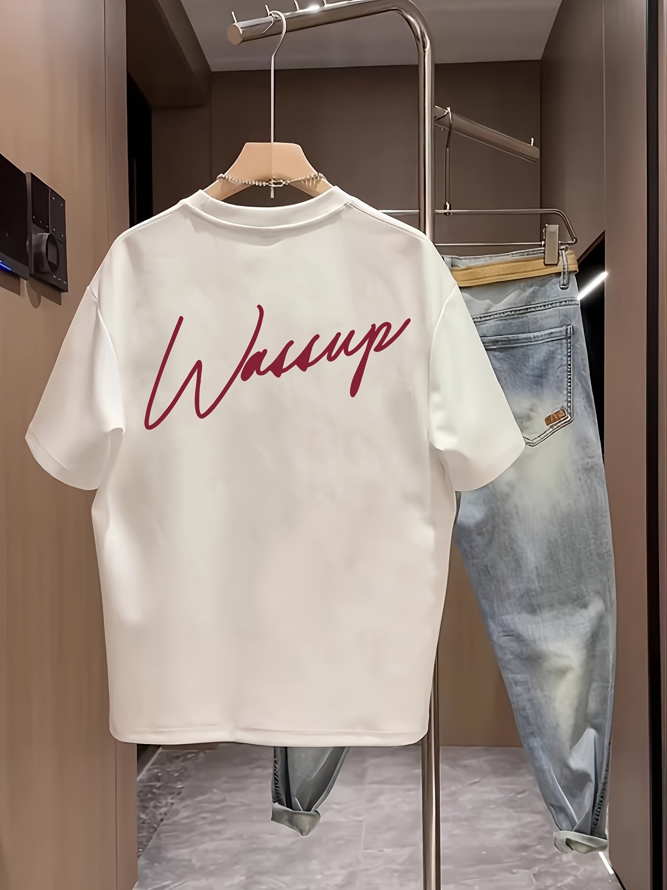 Herren T-Shirt mit Script-Print und modernem Streetstyle-Look