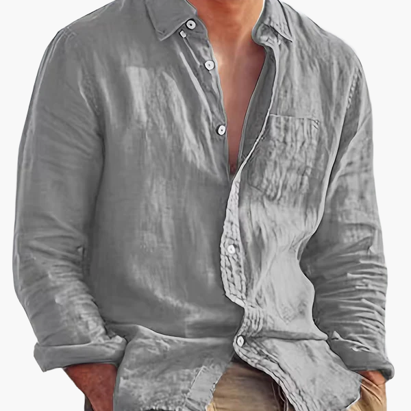 Herren Freizeithemd mit Knopfleiste – Lässiger Stil für Alltag und Freizeit