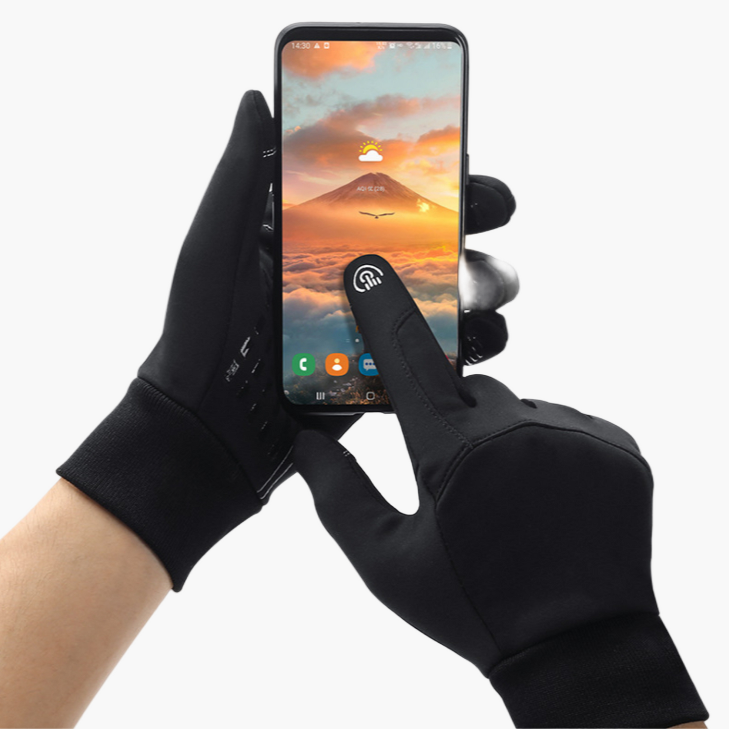 Herren Touchscreen Winterhandschuhe – Winddicht & Wasserdicht, Ideal für Outdoor & Sport