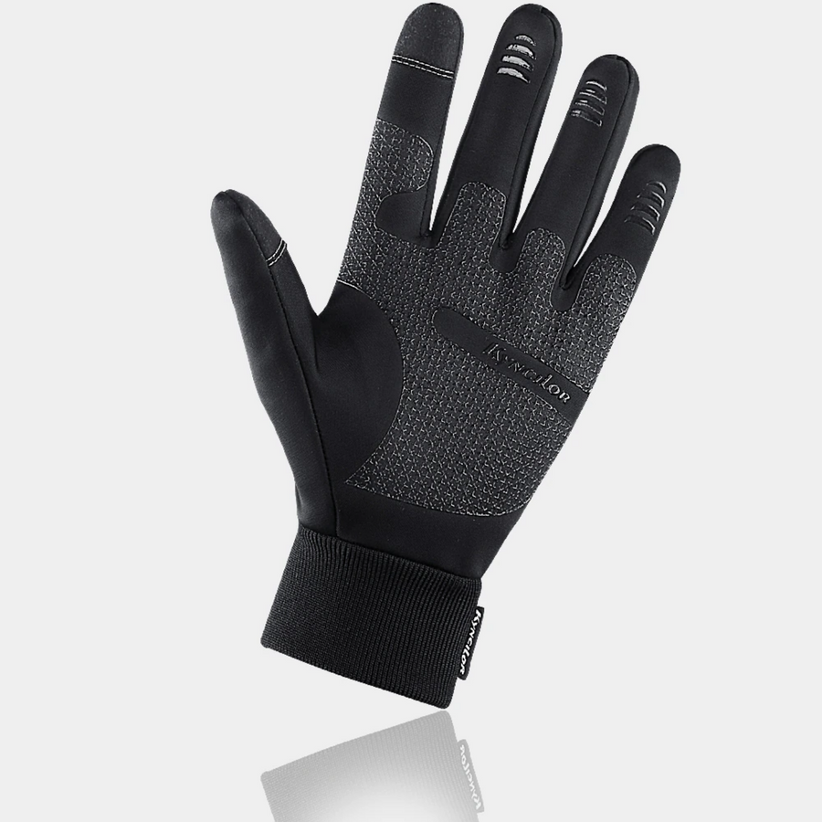 Unisex Winter Touchscreen Handschuhe Rutschfest Winddicht Sport Thermo Schwarz Grau