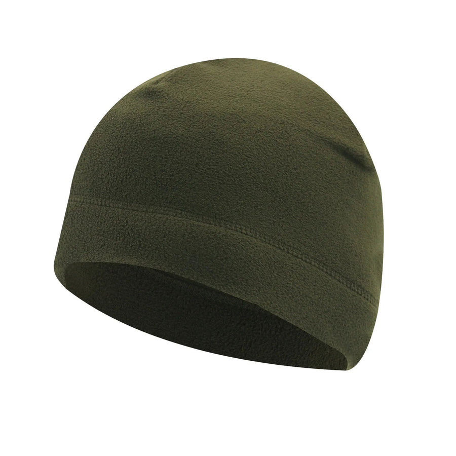 Fleece Beanie Mütze Unisex Warme Wintermütze Schwarz