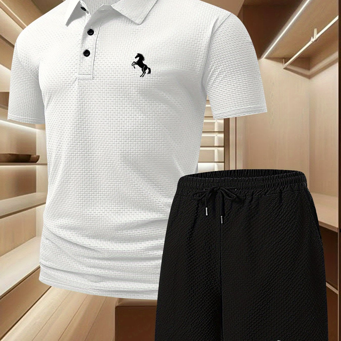 Herren Polo Set mit Shorts – Elegantes Freizeit-Outfit für Alltag und sportliche Aktivitäten