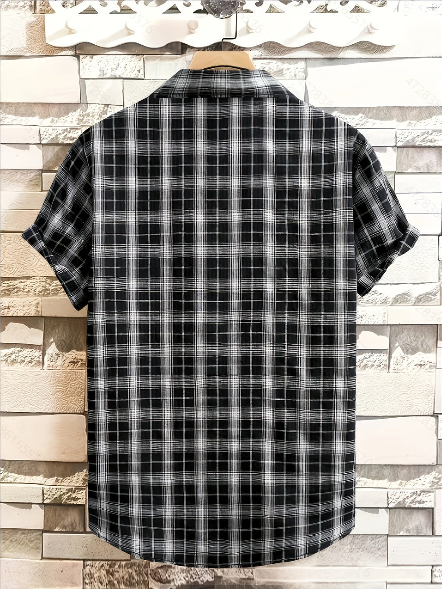 Herren Kurzarm Freizeithemd im Karo-Look – Lässiger Sommerstil für Alltag und Urlaub