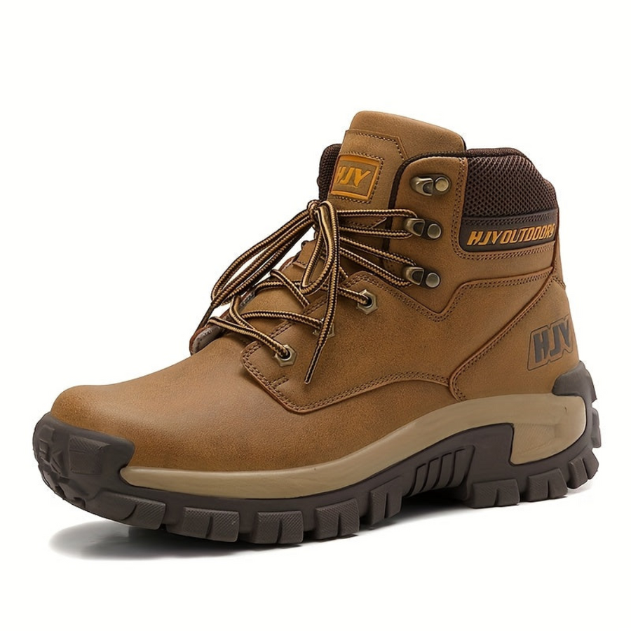 Herren Outdoor Stiefel mit Schnürung, Robuste Sohle, Hoher Schaft